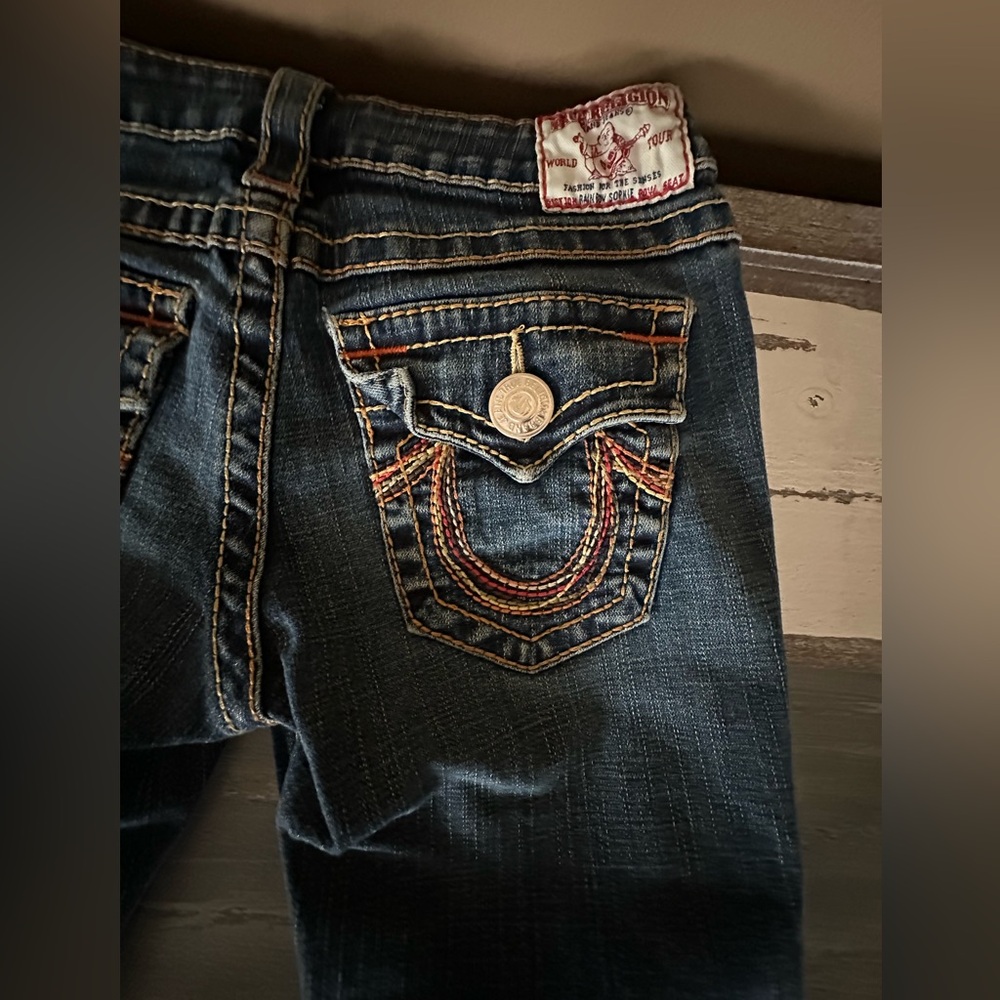 True Religion Rainbow Sophie Jean Shorts - Size 26 - Picture 5 of 6